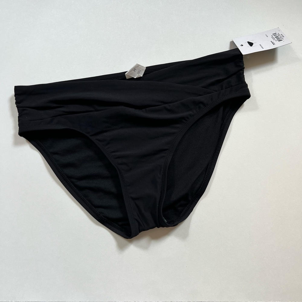 Apt.9 NWT Black Twist Sash Hipster Bikini Bottoms